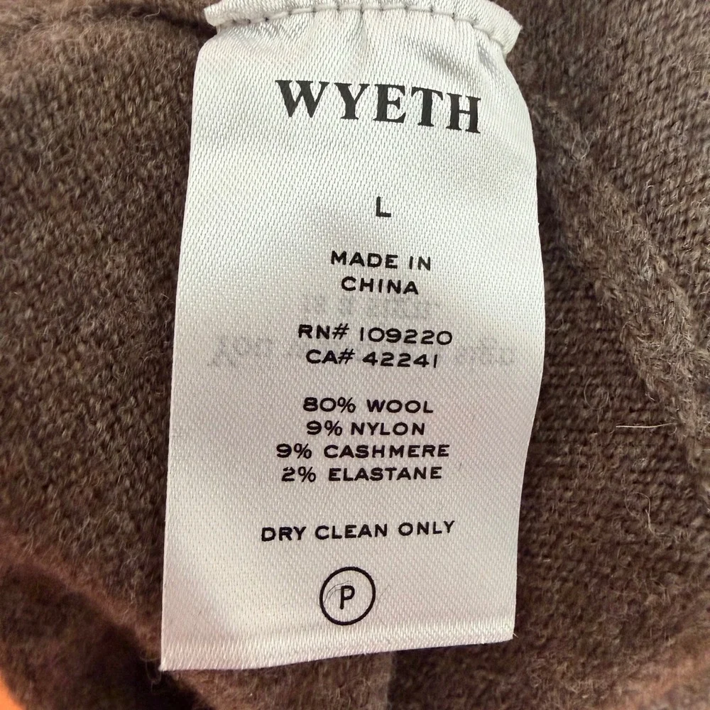 Wyeth‎ Skirt Maren Flare Wool Cashmere Knit Quiet Luxury Minimalist Large NWT
